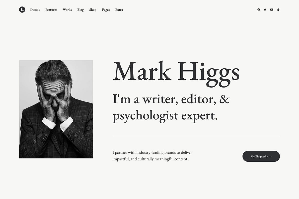 Blog writer Theme